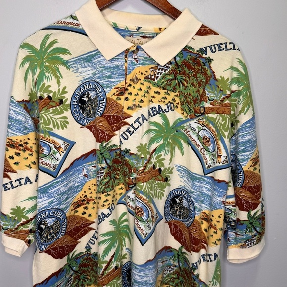 Kahala Hawaiian Islands Havana Cuba Cigar Tabacco Caribbean 100% Cotton Size XL - Picture 3 of 9